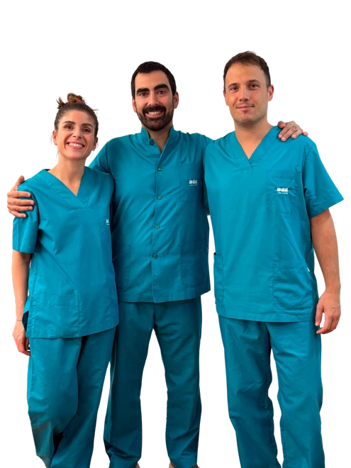 Equipo de dentistas de la Clínica Dental Díez Marieges en Viladecans